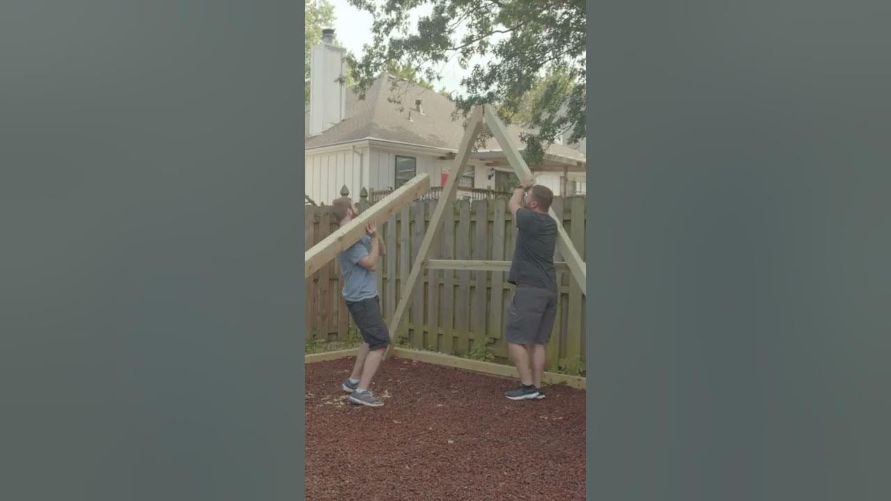 DIY A-Frame Swing Set - YouTube