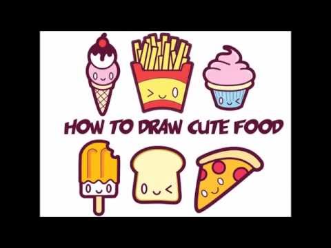 How To Draw Cute Kawaii Ice Cream Cone With Face On It Easy Step