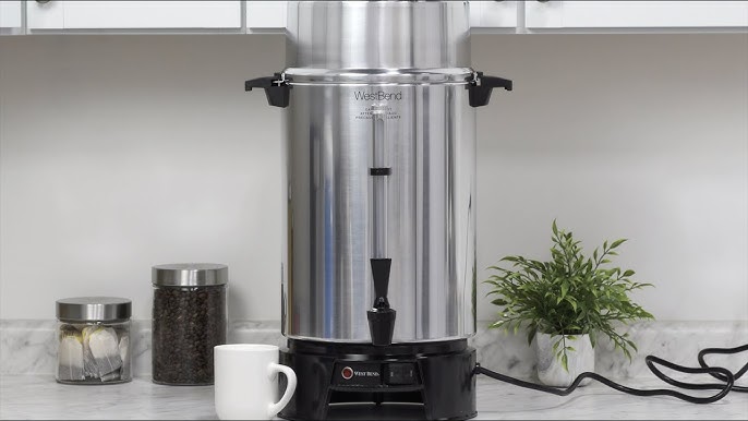 Zulay Kitchen 100 Cup Commercial Coffee Urn - Stainless Steel Coffee  Dispenser