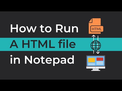 How to Run a (HTML file) in Notepad | learnwithcharan - 2022