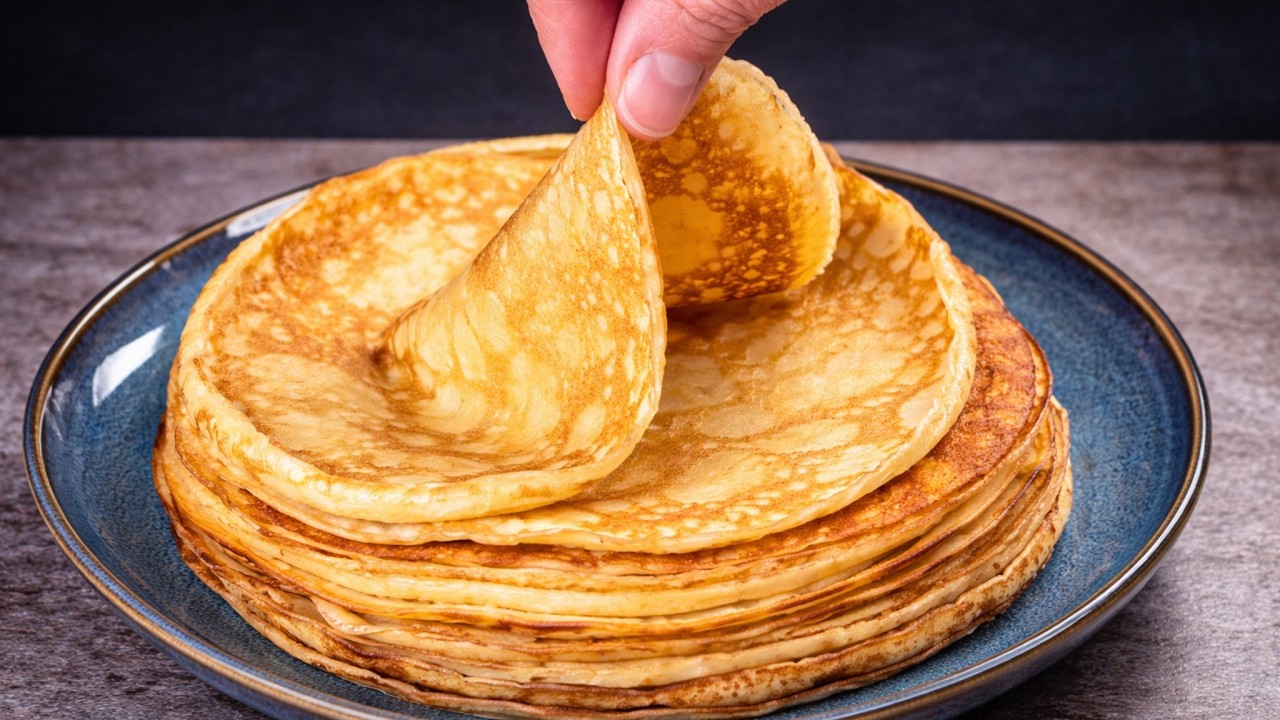 Einfache Crêpes selber machen | Schnelles Rezept mit wenigen Zutaten | Zarte & dünne Pfannkuchen