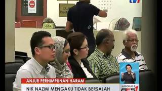 ANJUR PERHIMPUNAN HARAM- NIK NAZMI MENGAKU TIDAK BERSALAH [5 JAN 2016]