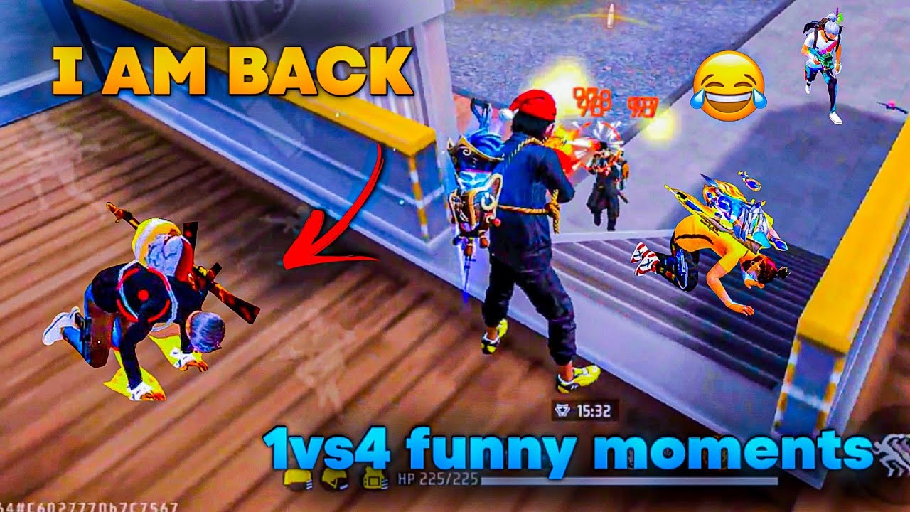 I am back 🙋| solo vs squad funny moments 😂| 1vs4 funny moments in br 🤣| Full map gameplay| # ...