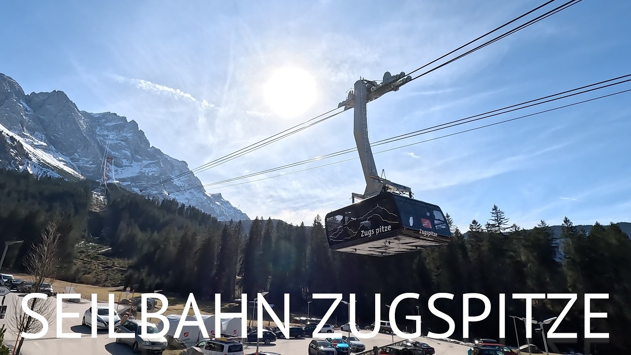 Seilbahn Zugspitze (Eibsee): The whole ride down to the valley - Built by Doppelmayr in 2017