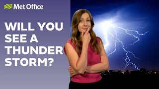 Will you see a thunderstorm this weekend?
