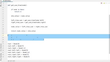 SumTree Code : Python