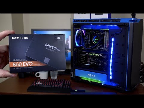 The New Samsung 860 EVO SSD and NZXT Hue+ PC Upgrade!
