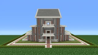 Minecraft Tutorial: How To Make A Brick House - 14