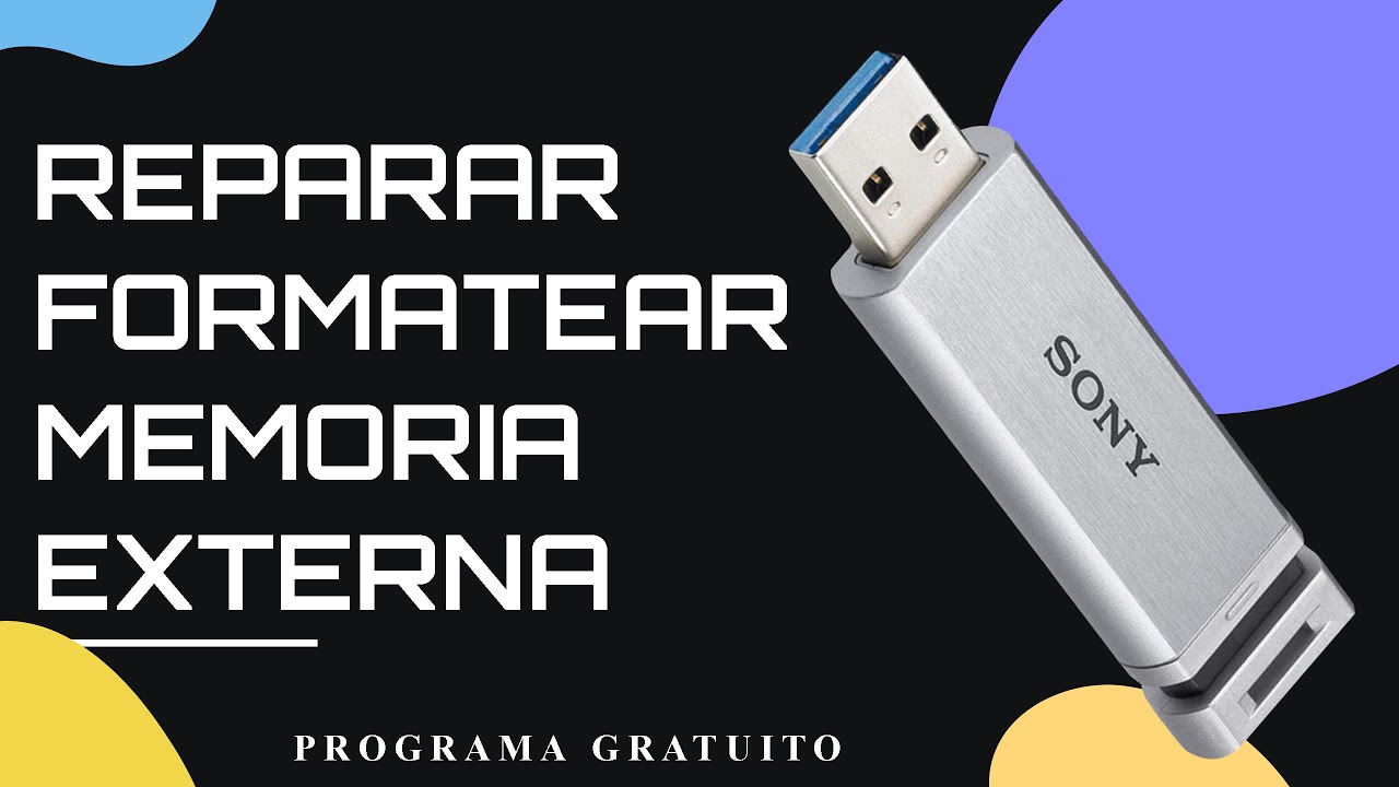 FORMATEAR PENDRIVE O TARJETAS CON PROGRAMA GRATUITO-REPARAR USB DAÑADO -  YouTube
