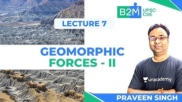 L7: Geomorphic Forces (Part II) for UPSC CSE Prelims | Crack UPSC CSE/IAS 2021-22 | Praveen Singh