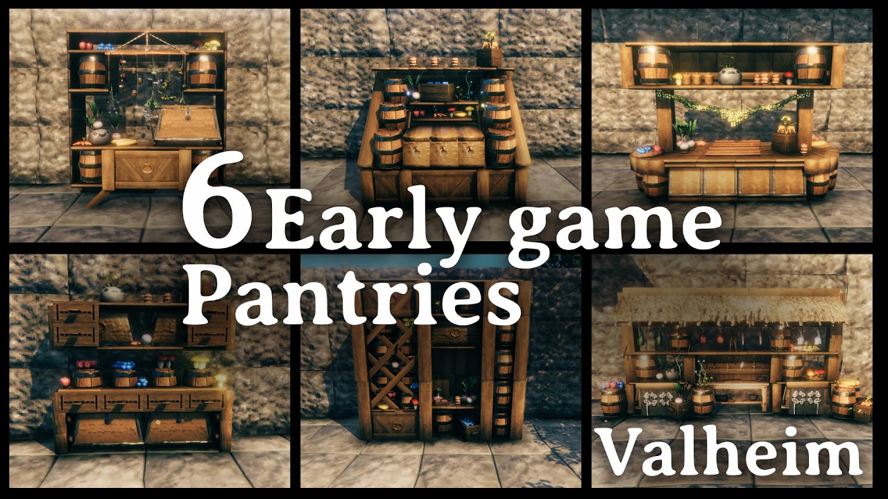 Valheim Early Game Pantries (meadows, black forest, swamp)