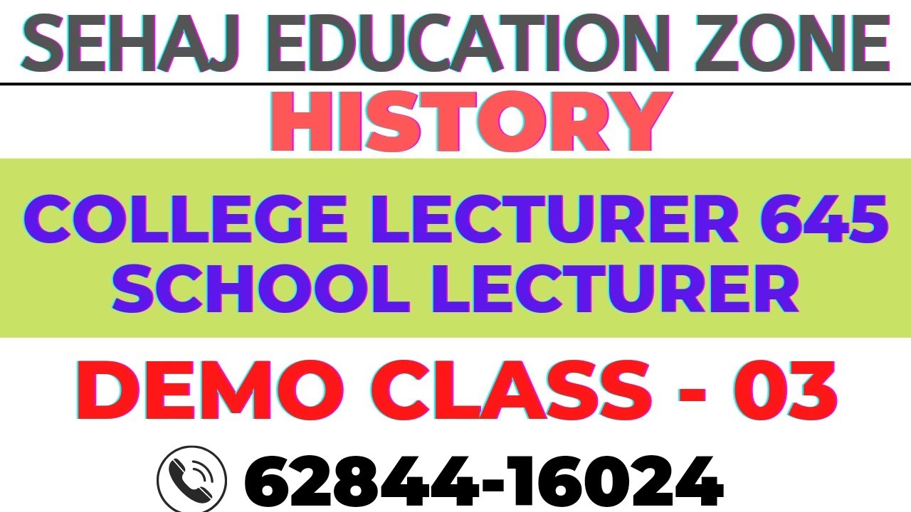 History College Lecturer 645 School Lecturer Demo Class YouTube