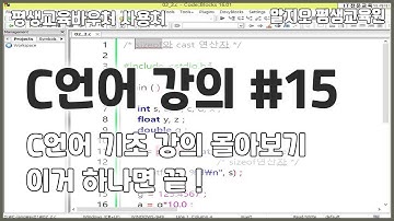🍕C언어 기초 강의🌭 몰아보기 #15 - 이거 하나면 끝!!! Clang Basics Tutorial