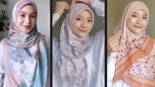 TUTORIAL HIJAB SEGI EMPAT LEBARAN – SIMPLE HIJAB TUTORIAL – QotrunNada