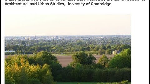 Launch of AUM2020 Symposium: Modelling the New Urban World