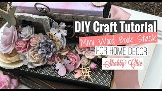 diy Mini Wood Book Stack