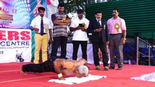 Knuckle push ups world record performence by JACKSON ATTINGAL