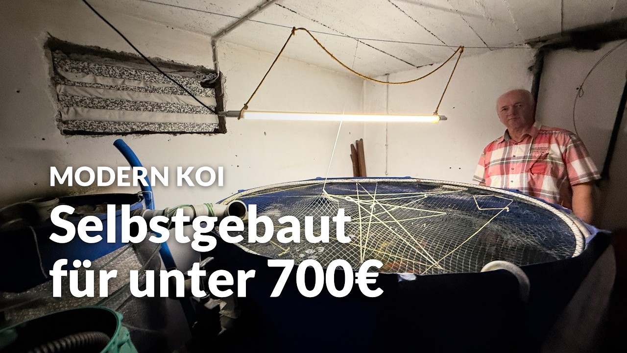 Johans selbstgebaute Innenhälterung aus Faltbecken und 200l Fässern | Modern Koi Blog #8333