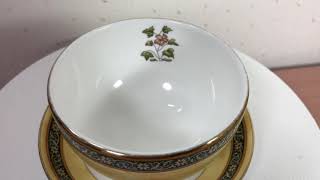 Wedgwood／ウェッジウッド　インディア（INDIA）ジャパニーズカップ、小皿、コースター/ お茶セット　カップ　プレート