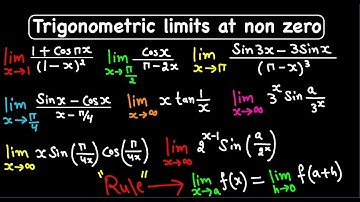 Limit of Trigonometric functions at Infinity and non zero values