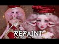 I Made a Valentines Day Tea Party Frappzilla Dandelion Moon Lupi BJD Faceup OOAK Custom Doll Repaint