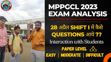MPPGCL JE 2023 Analysis - 28 April Shift 1 Students Interaction | Paper Level | GK Que- Memory Based