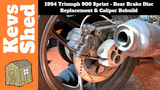 1994 Triumph 900 Sprint - Rear Brake Disc Replacement & Caliper Rebuild