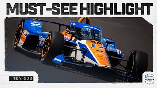 Kyle Larson roars into 'Fast Six' in Indy 500 qualifying | INDYCAR Resimi