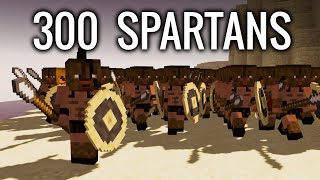 300 SPARTANS in Minecraft | Battle of Thermopylae