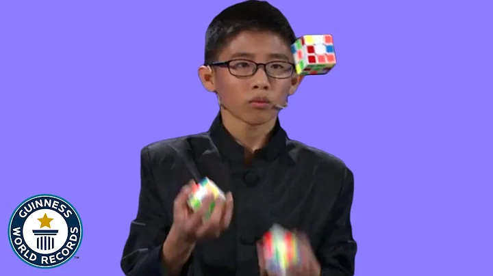 He JUGGLED and SOLVED 3 Rubik's cubes! - Guinness ...