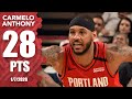 Carmelo Anthony's game-winning shot leads Blazers to victory over Raptors | 2019-20 NBA Highlights