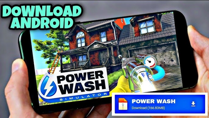 How to download Power wash simulator in mobile