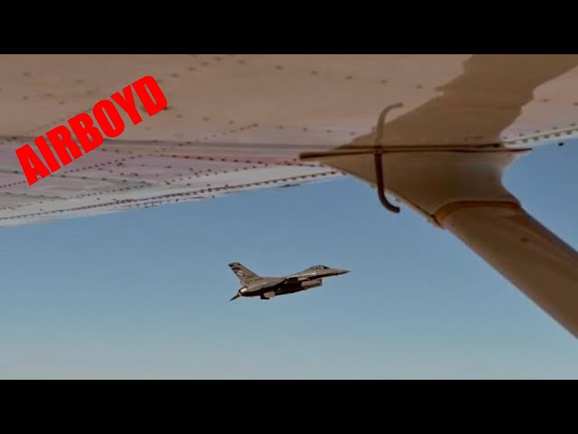 F-16 - Cessna Intercept Exercise • Super Bowl LVII class=
