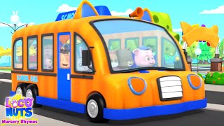 Wheels On The Bus Go Round And Round, Nursery Rhyme for Children