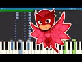 PJ Masks Song - Hey Hey Owlette - Piano Tutorial