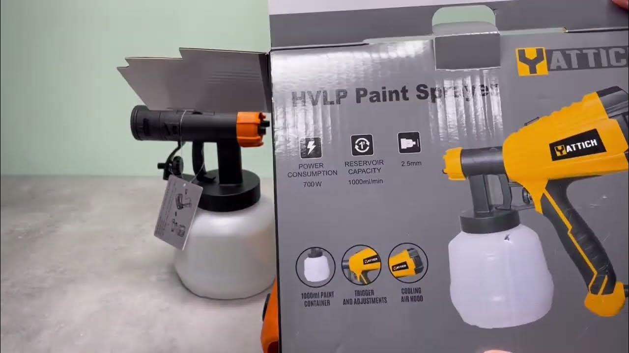 YATTICH Paint Sprayer, 700W High Power HVLP Spray Gun Review, 700W HVLP