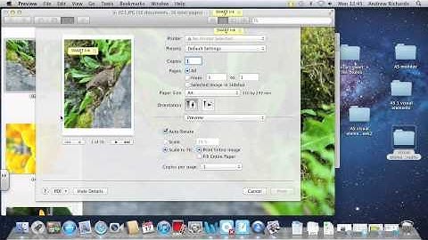 How to make a contact sheet using Preview (Mac)