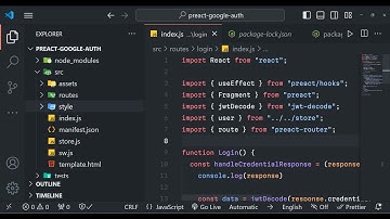 Build a Preact.js Google OAuth2 User Login Using Google Identity Services SDK in Browser Using JS