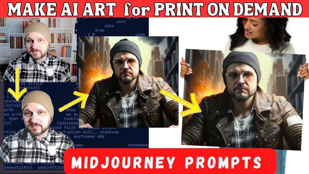 Learn Midjourney AI Art Prompts for Passive Income | KDP, Merch by ...