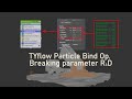 TF Particle Bind op. parameters