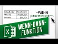 Excel wenndannfunktion einfgen  verwendung der wennfunktion