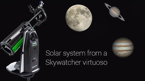 the Moon, saturn and Jupiter from a skywatcher virtuoso 150 dobsonian telescope