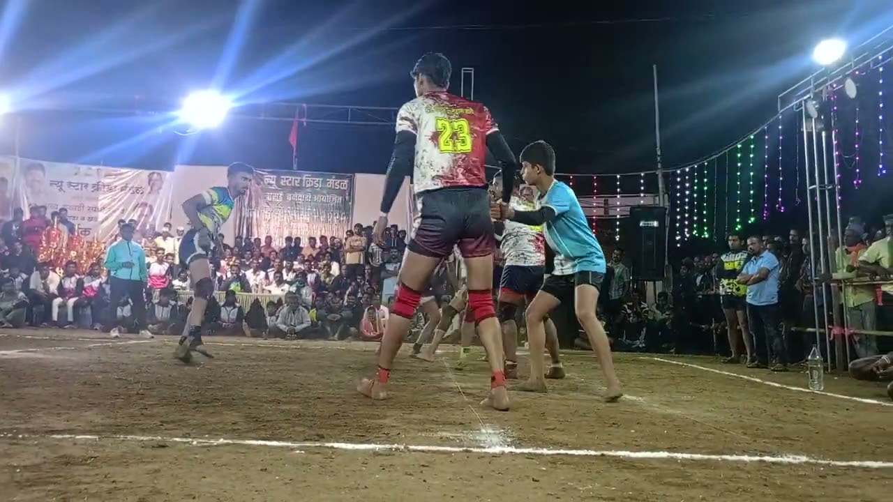 न्यूस्टार असुर्डे बनेवाडी आयोजित भव्यकबड्डी स्पर्धा 2025 जयभवानी कुंभारखणी VS नवयुवक बाटलेवाडी फायनल