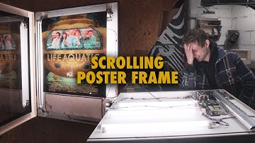 DIY Scrolling Poster Light Box Frame