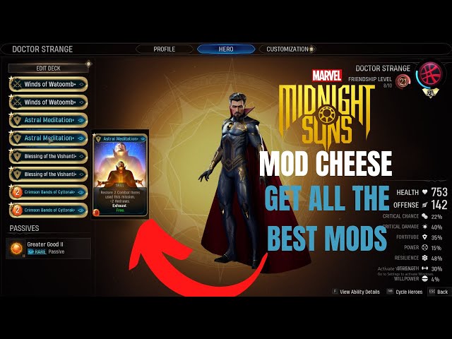 HOW TO GET THE BEST MODS IN MIDNIGHT SUNS