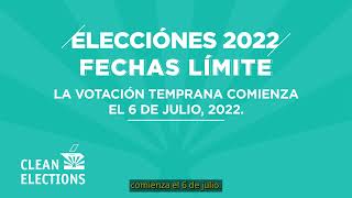 La Votaciòn Temprana - 2022 Primary Election Dates