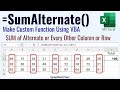 Excel VBA Trick: Calculate SUM of Every Alternate Row or Column