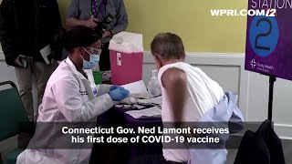 VIDEO NOW: Connecticut Gov. Lamont receives first dose of COVID-19 vaccine