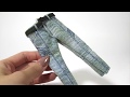 DIY Miniature - Real Jeans (made with Balmain denim!)