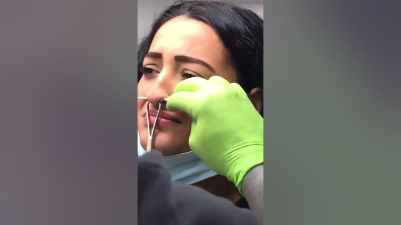 Nose Piercing With Gun Video NosePiercing EarPiercing Hotnose MarathiMulgi Miakhalifa 